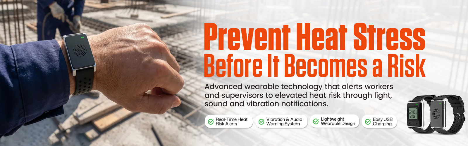 Heat Stress Wrist watch